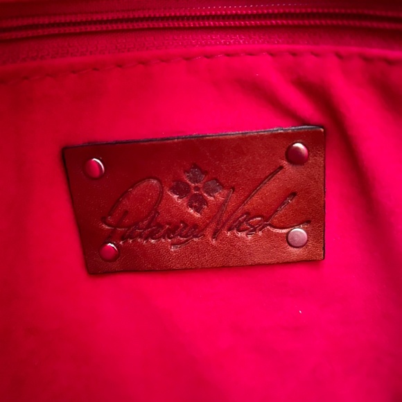 Patricia Nash Leather Handbag Cutout Adeline - Picture 8 of 9